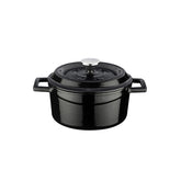Round Black Dutch Oven dia.5.5" h:2" 26 oz